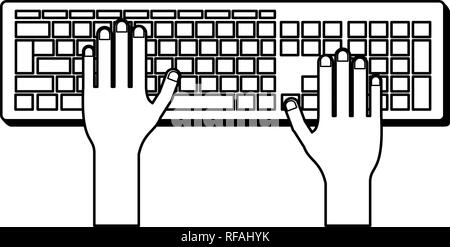 Detail Computer Keyboard Clipart Black And White Nomer 27