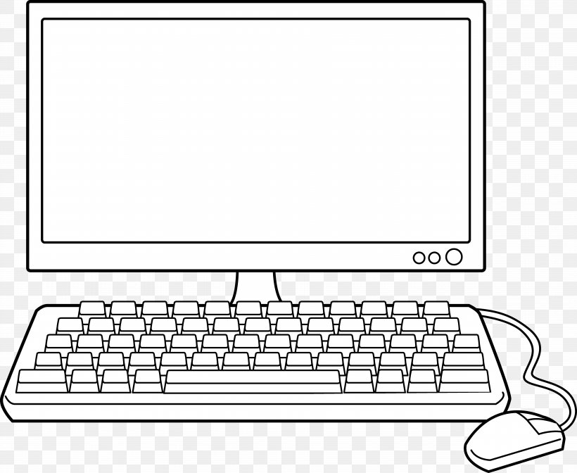 Detail Computer Keyboard Clipart Black And White Nomer 29