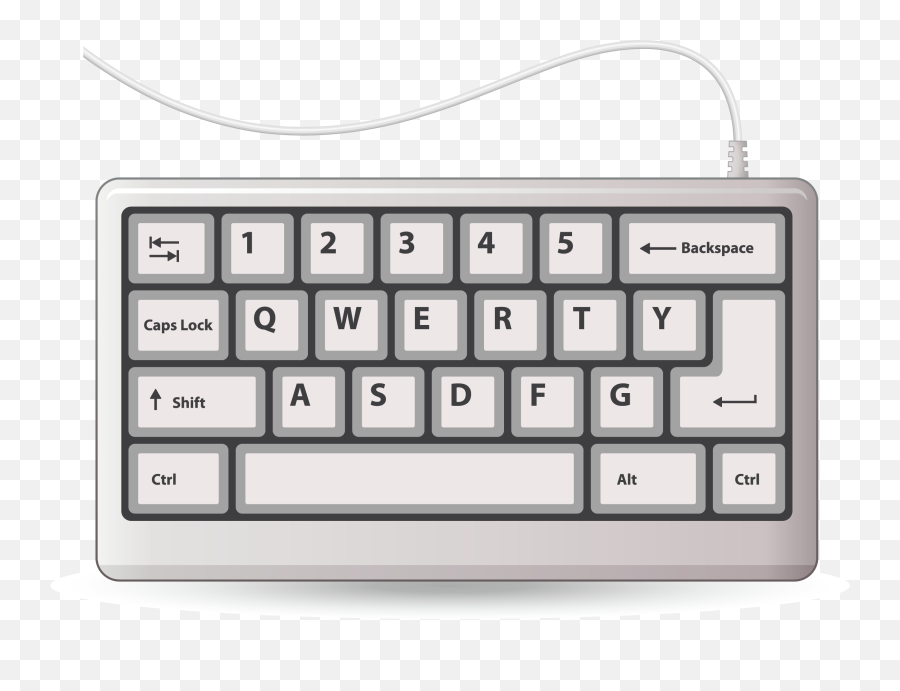 Detail Computer Keyboard Clipart Black And White Nomer 36