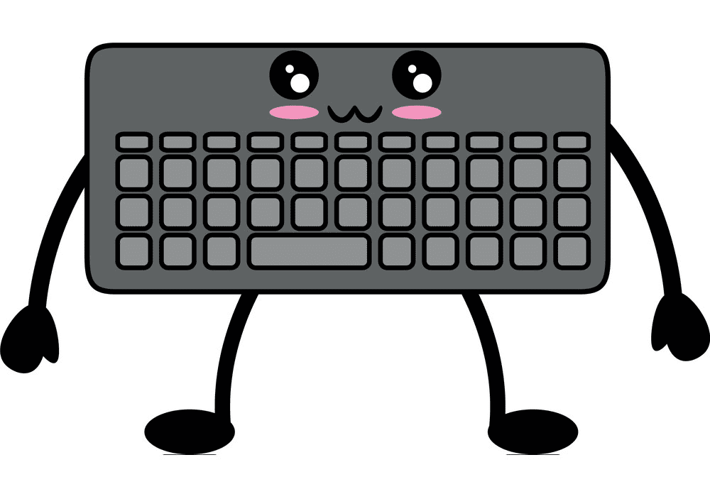 Detail Computer Keyboard Clipart Black And White Nomer 43