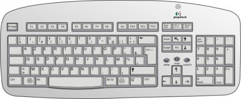 Detail Computer Keyboard Clipart Black And White Nomer 46