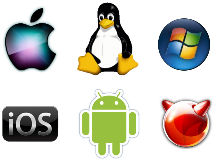 Computer Operating Systems Logos - KibrisPDR