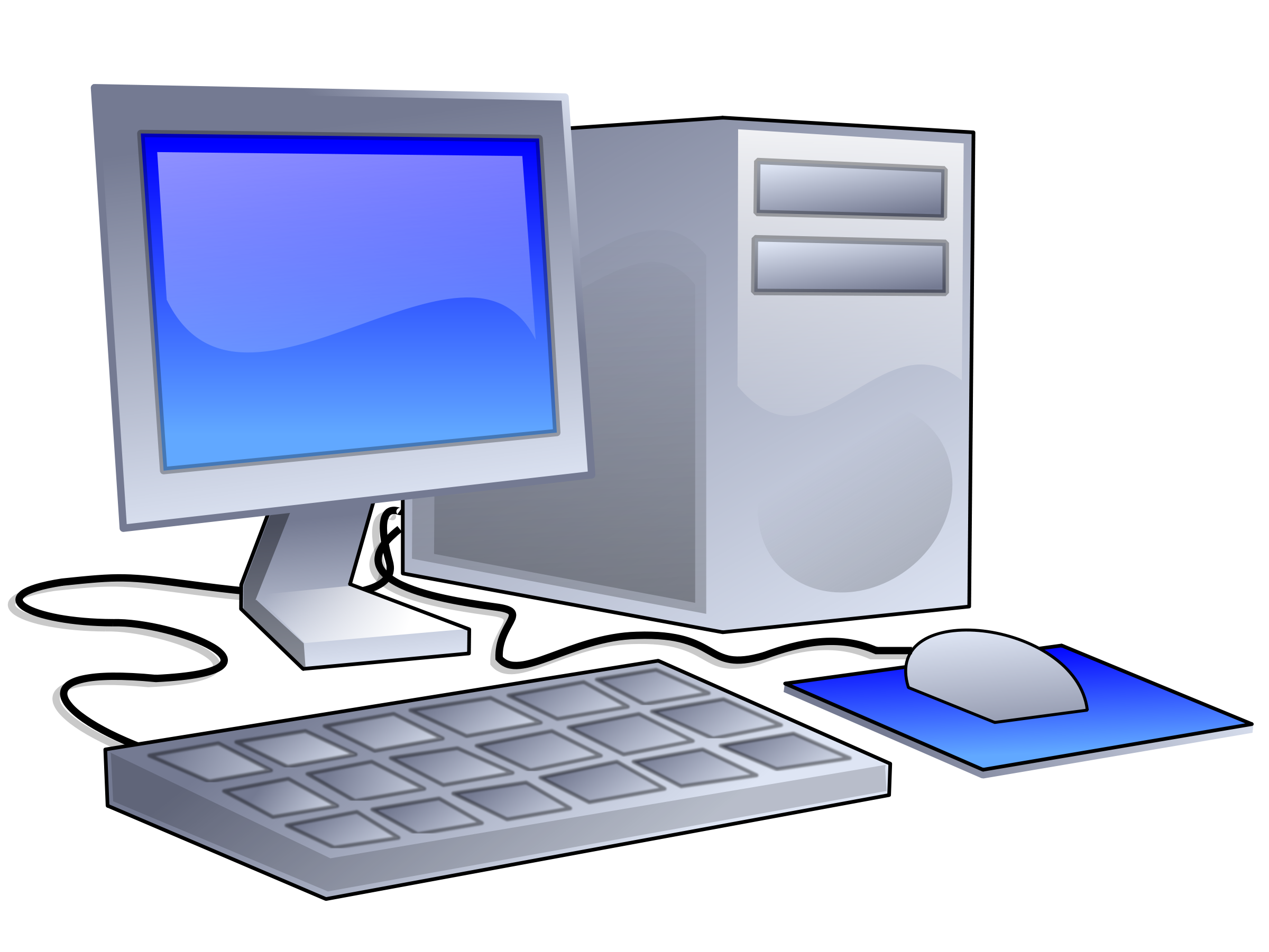 Detail Computer Set Clipart Nomer 10