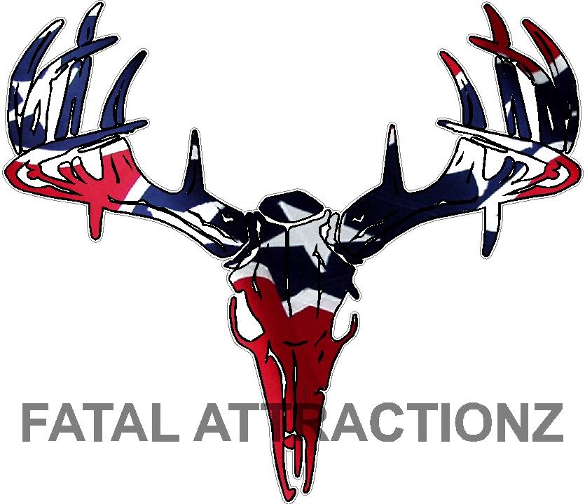 Detail Confederate Flag Deer Skull Nomer 2