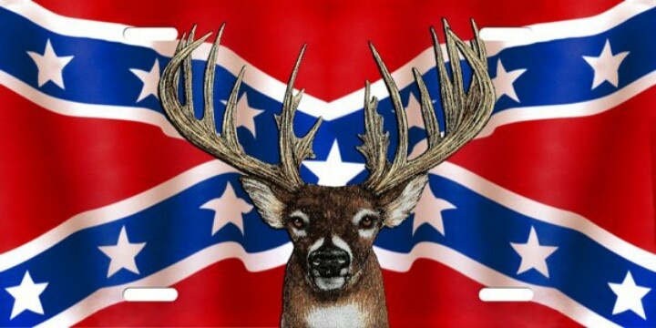 Detail Confederate Flag Deer Skull Nomer 11