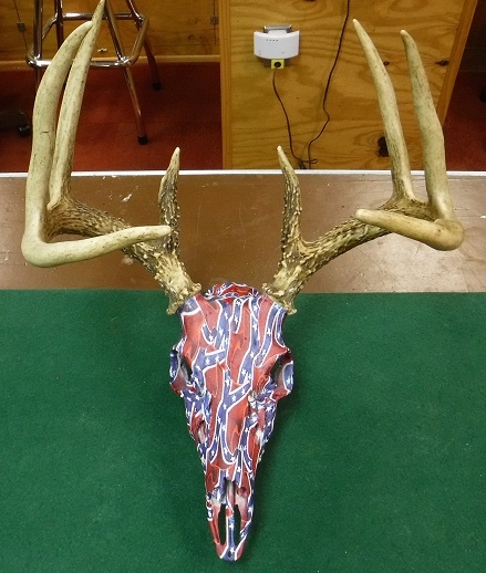 Detail Confederate Flag Deer Skull Nomer 8