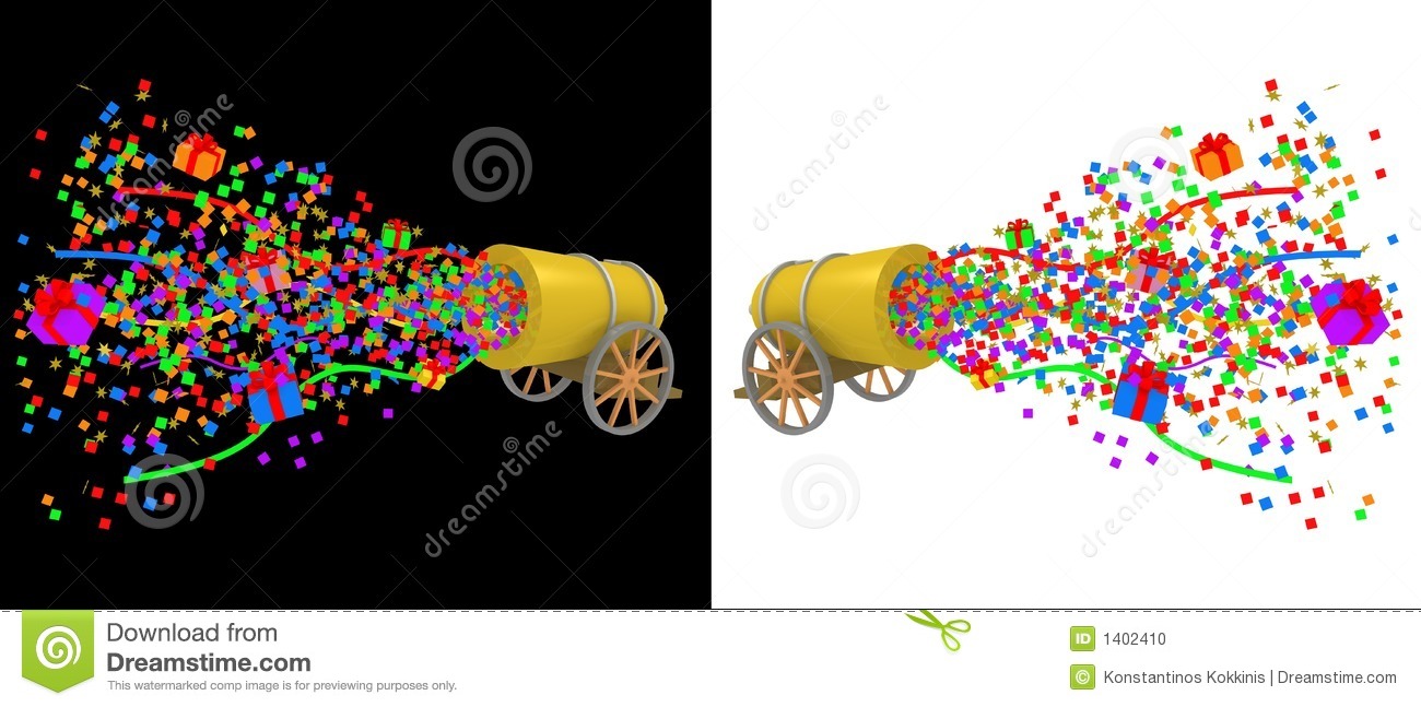 Detail Confetti Cannon Clipart Nomer 55