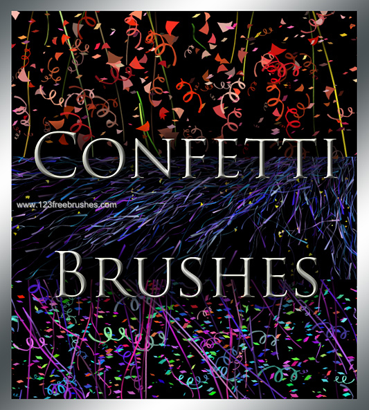 Detail Confetti Photoshop Brush Nomer 54