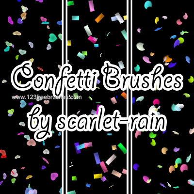 Detail Confetti Photoshop Brushes Nomer 12