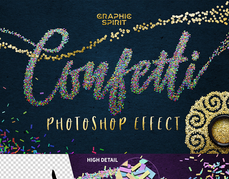 Detail Confetti Photoshop Brushes Nomer 54