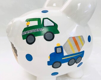 Detail Construction Truck Piggy Bank Nomer 56