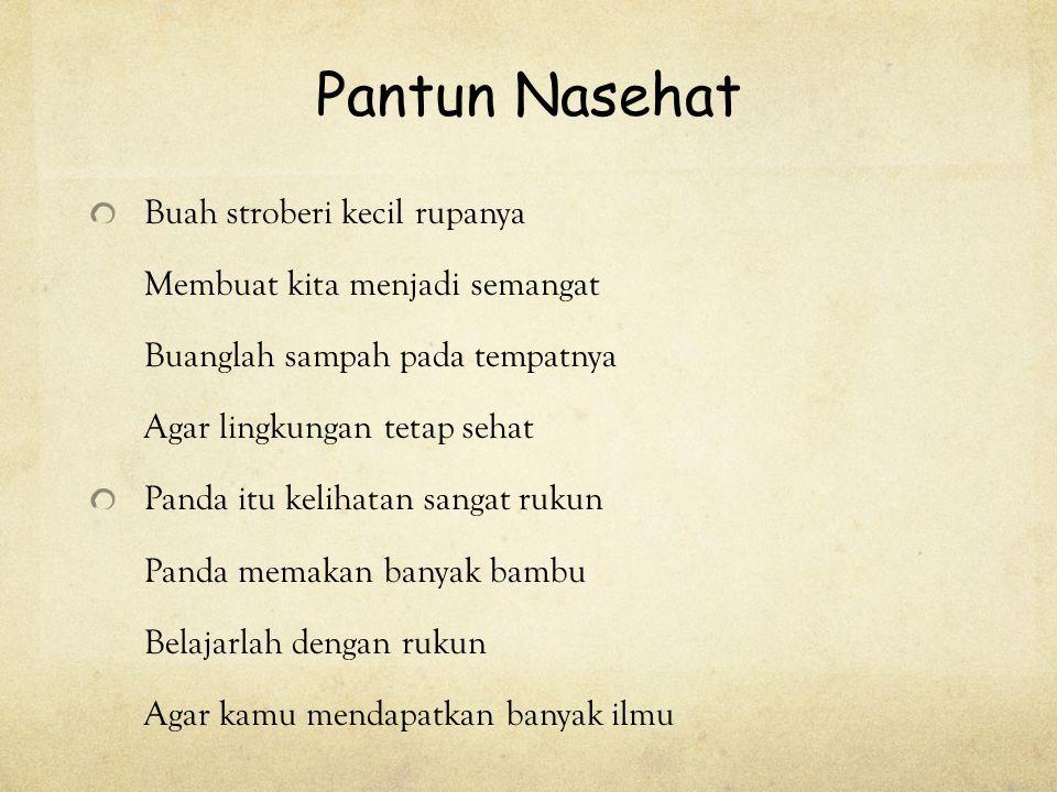 Detail Contoh 2 Pantun Nomer 7