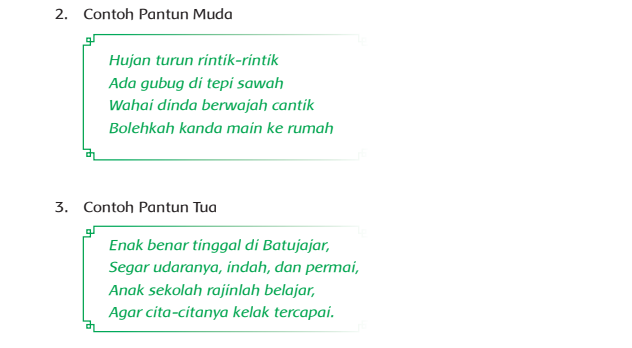 Detail Contoh 5 Pantun Nomer 13