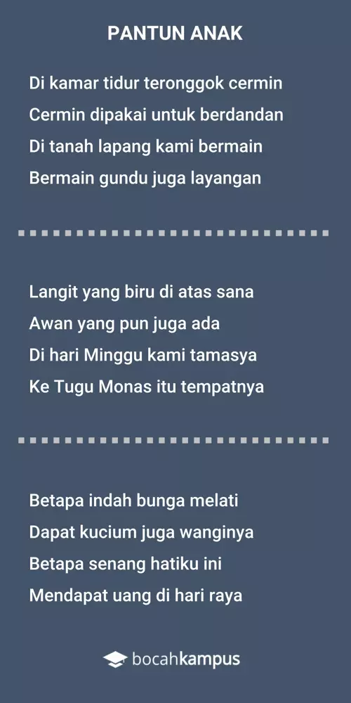 Detail Contoh 5 Pantun Nomer 3