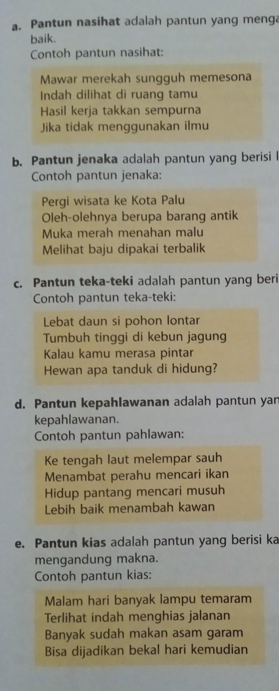 Detail Contoh 5 Pantun Nomer 41