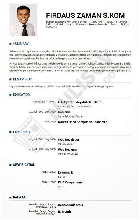 Detail Contoh About Me Di Cv Nomer 40