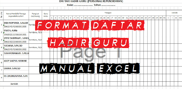 Detail Contoh Absen Harian Nomer 41