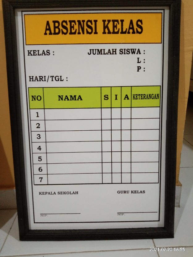 Detail Contoh Absen Kelas Nomer 53