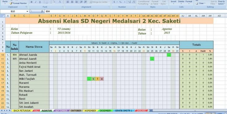 Detail Contoh Absen Kelas Nomer 7