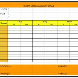 Detail Contoh Absensi Karyawan Manual Nomer 22