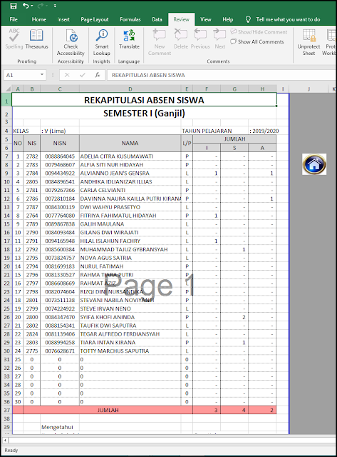 Detail Contoh Absensi Siswa Nomer 27