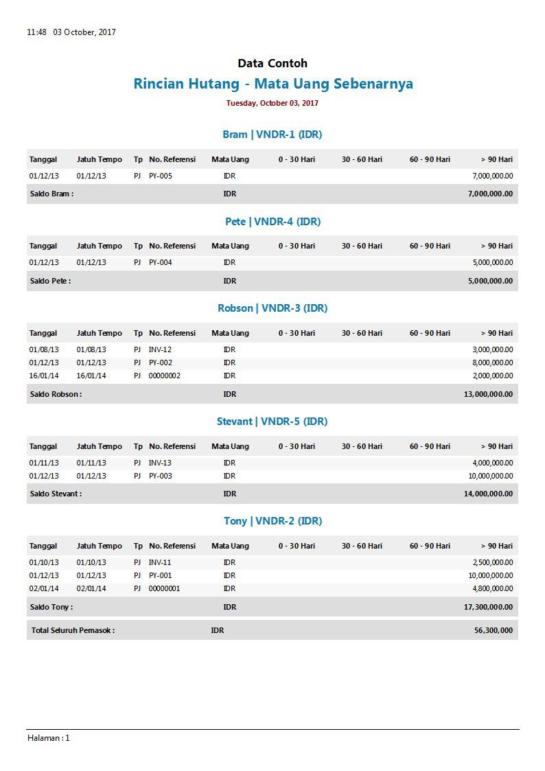 Detail Contoh Account Payable Nomer 20