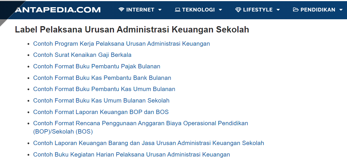 Detail Contoh Administrasi Pendidikan Nomer 14