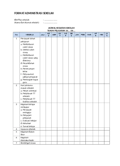 Detail Contoh Administrasi Pendidikan Nomer 19