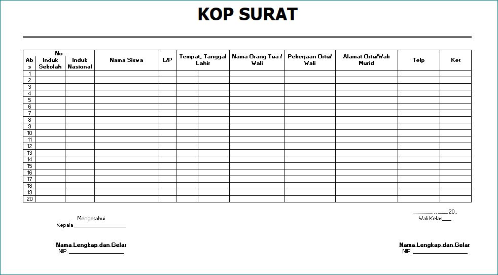 Detail Contoh Administrasi Sekolah Nomer 49