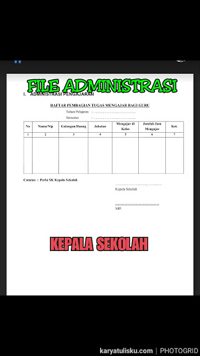 Detail Contoh Administrasi Sekolah Nomer 8