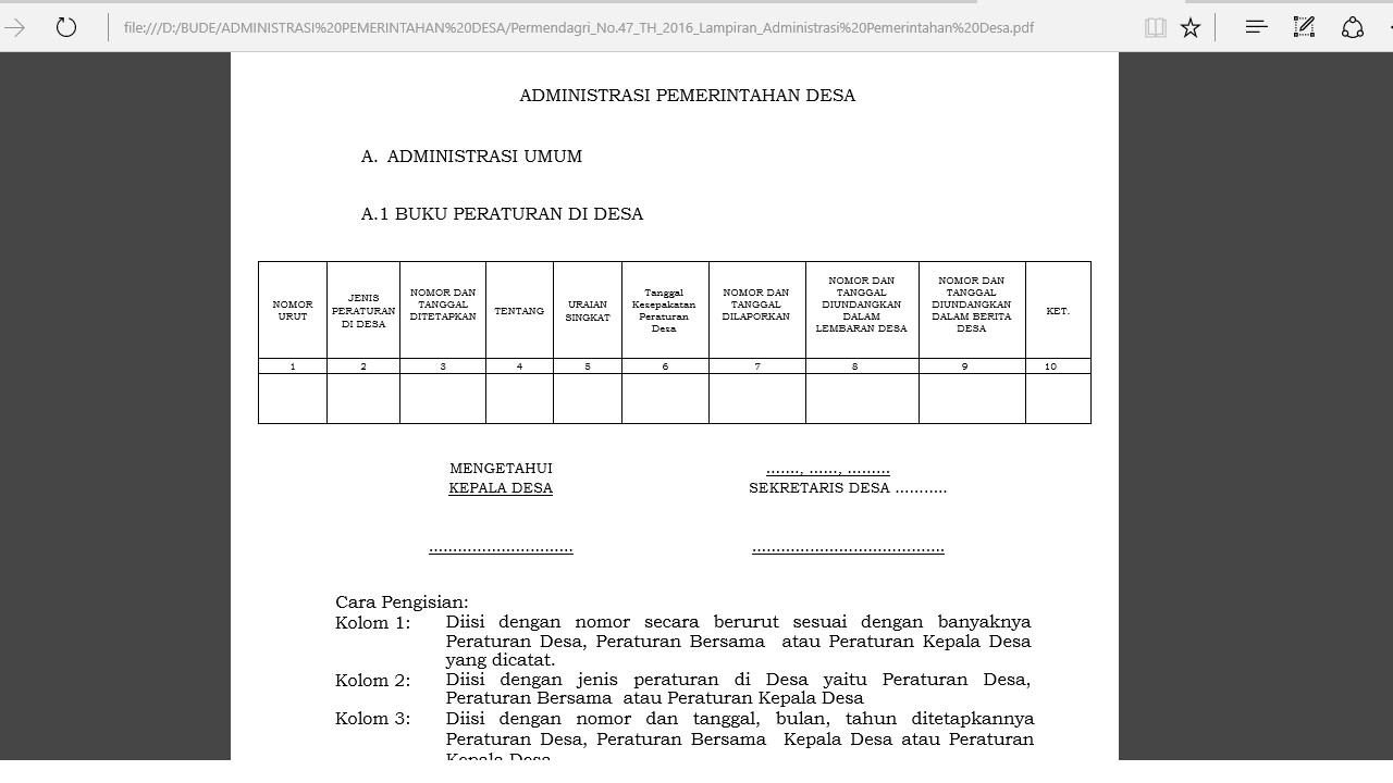 Detail Contoh Administrasi Umum Nomer 41