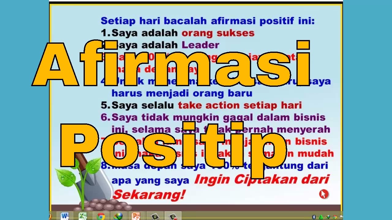 Detail Contoh Afirmasi Positif Nomer 40