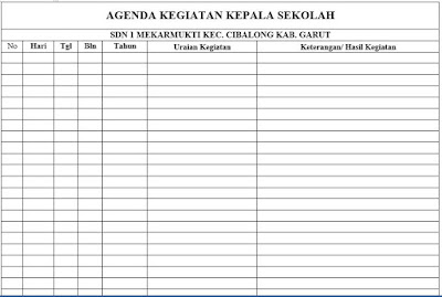 Detail Contoh Agenda Kegiatan Harian Kepala Sekolah Nomer 15