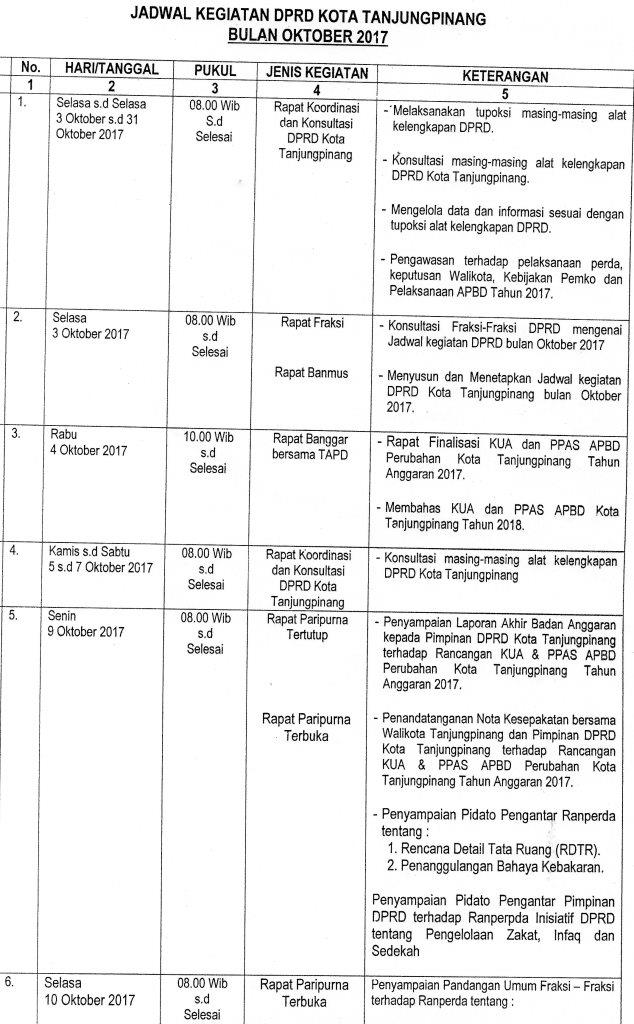 Detail Contoh Agenda Pimpinan Nomer 31