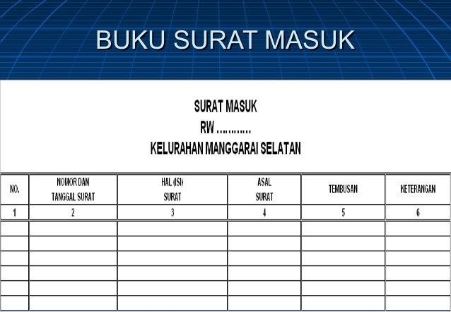 Detail Contoh Agenda Surat Keluar Nomer 31