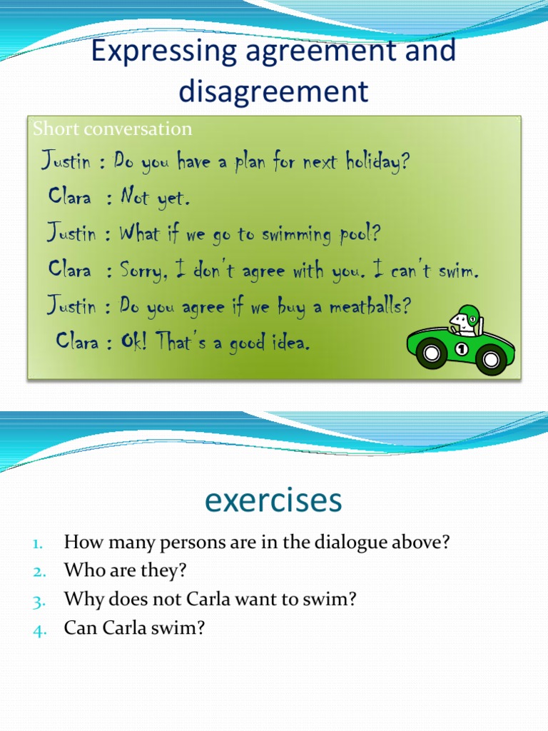 Detail Contoh Agreement And Disagreement Nomer 12