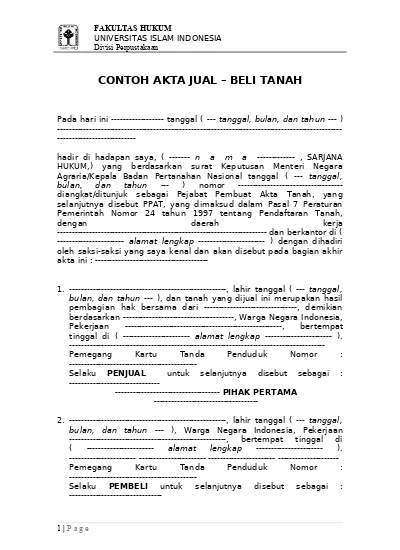 Detail Contoh Ajb Rumah Nomer 23