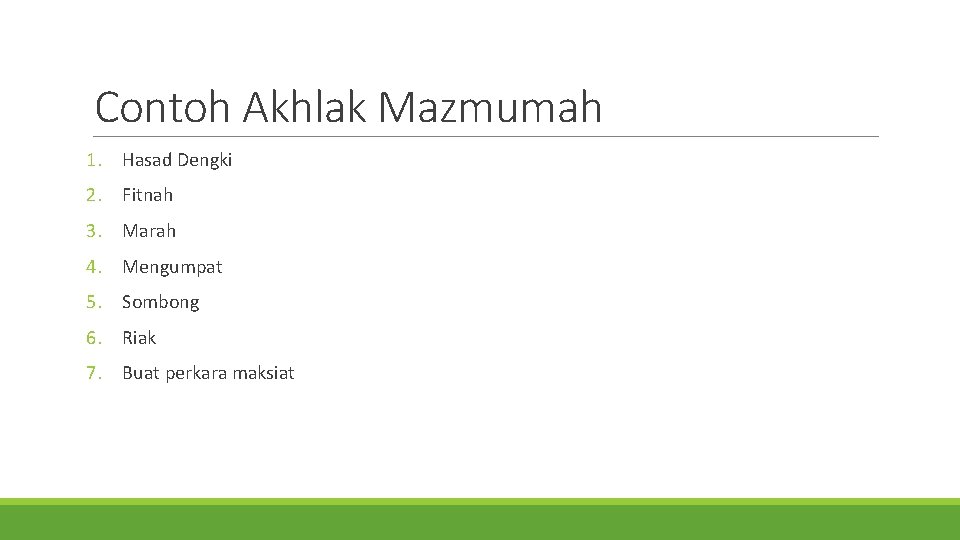 Detail Contoh Akhlak Mazmumah Nomer 16