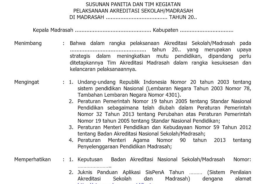 Detail Contoh Akreditasi Sekolah Nomer 22