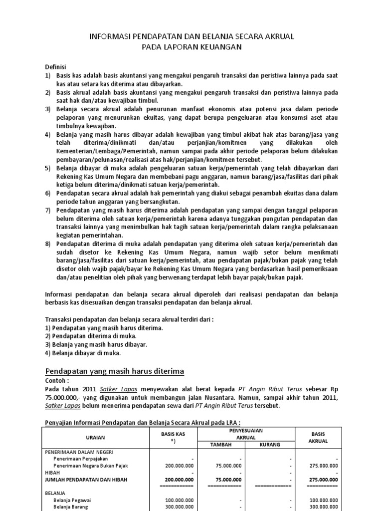 Detail Contoh Akrual Basis Nomer 33