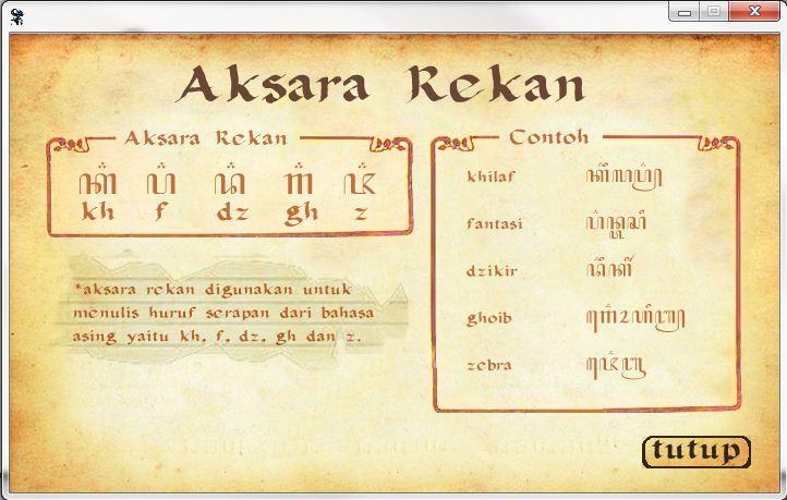 Detail Contoh Aksara Rekan Nomer 32