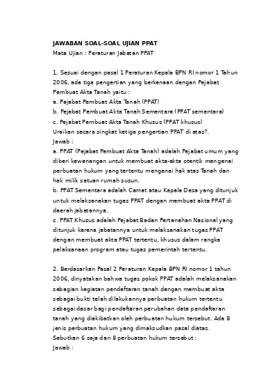 Detail Contoh Akta Ppat Nomer 52
