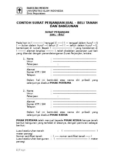 Detail Contoh Akta Ppjb Nomer 24