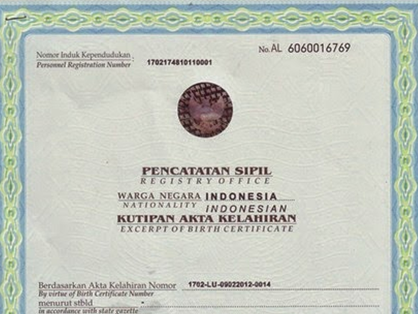 Detail Contoh Akte Kelahiran Anak Nikah Siri Nomer 42