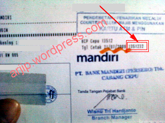 Detail Contoh Akun Bank Mandiri Nomer 7