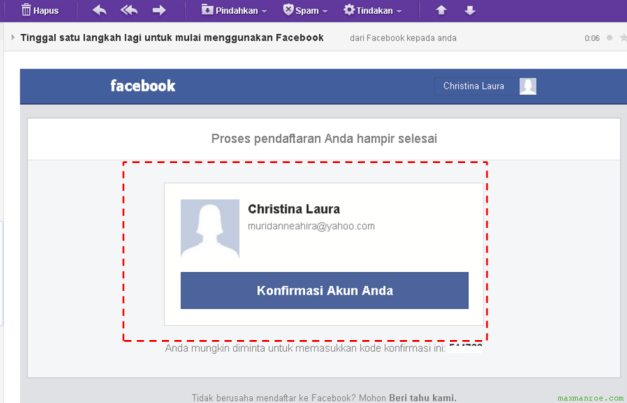 Contoh Akun Facebook - KibrisPDR