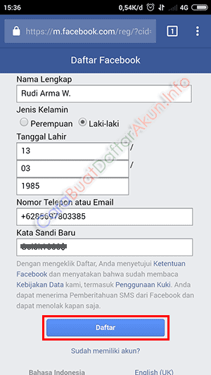 Detail Contoh Akun Facebook Nomer 37