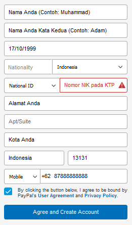 Detail Contoh Akun Paypal Nomer 15