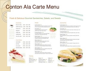 Detail Contoh Ala Carte Menu Nomer 13