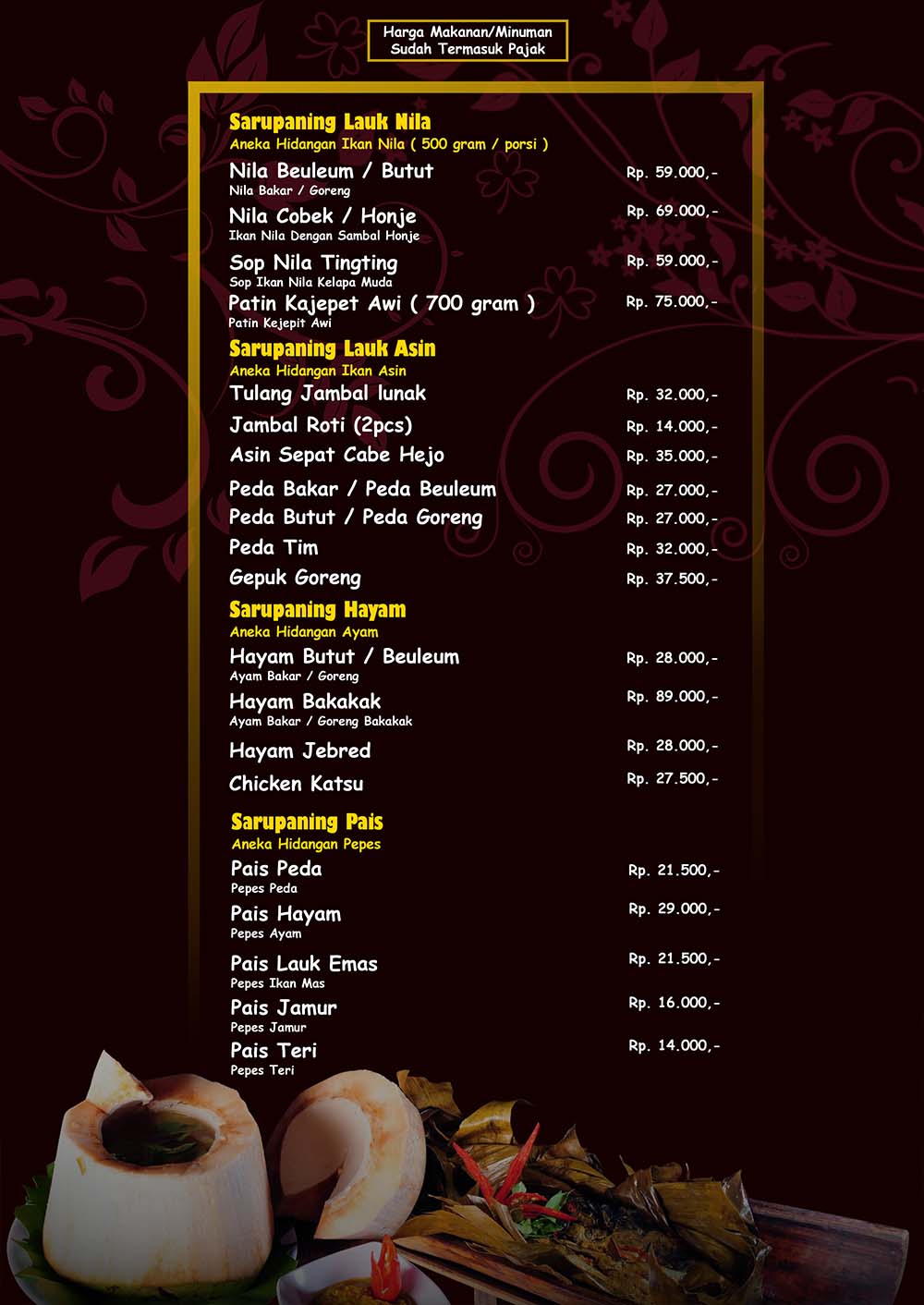 Detail Contoh Ala Carte Menu Nomer 4